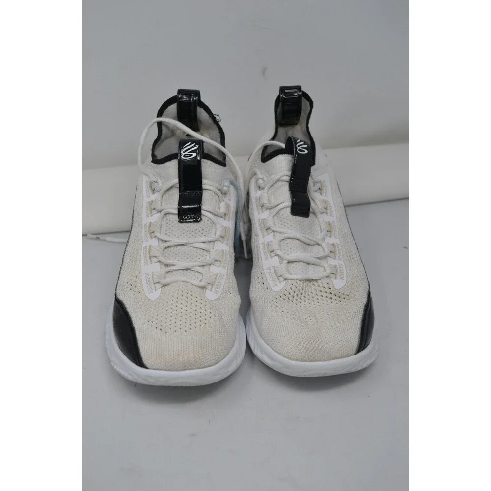 Under Armour Curry 8 FLOW White Patent 3024785-111 Sz M 10.5 W12 Basketball Shoe